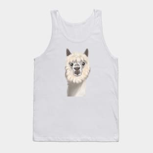 Cute Alpaca Drawing Tank Top